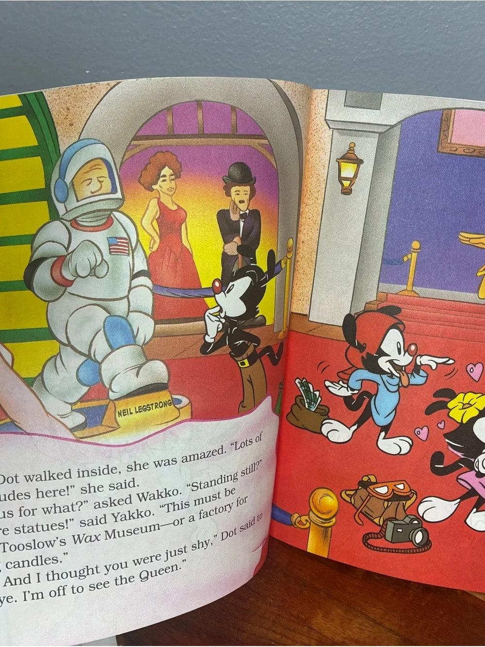1995 Animaniacs Meltdown at the Wax Museum Golden Look-Look Book Special Ed